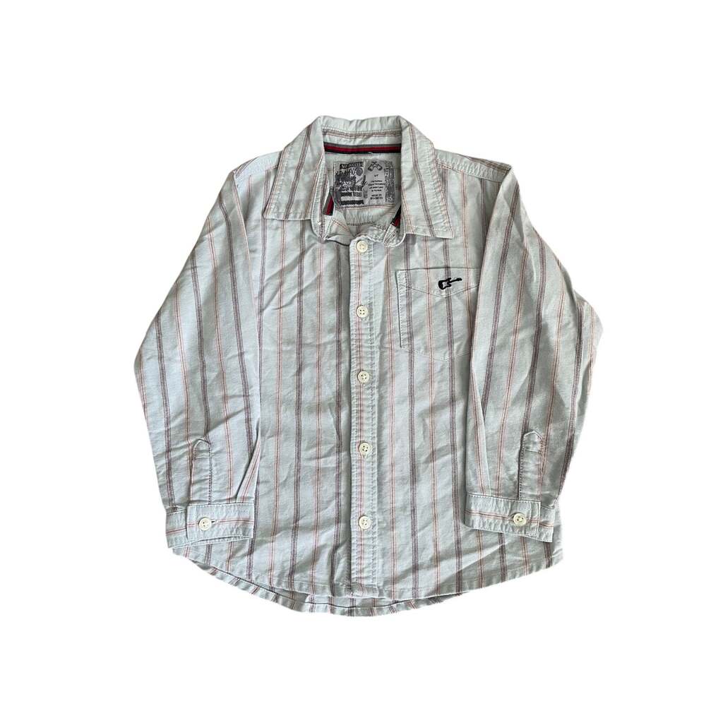 VIP Access Button Down shirt with guitar logo kids 4T #0293